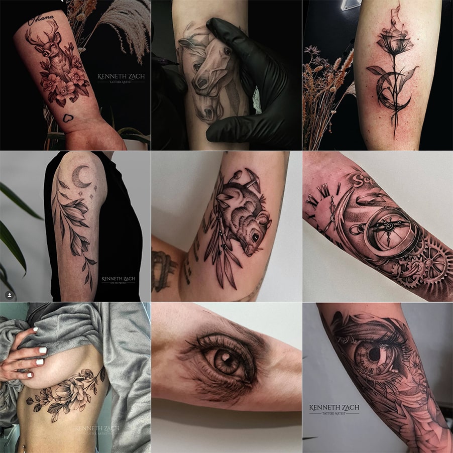 Instagram Tattoos von Kenneth Zach